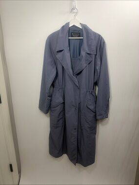 Athleta Luna Trench  coat cinch waist size medium